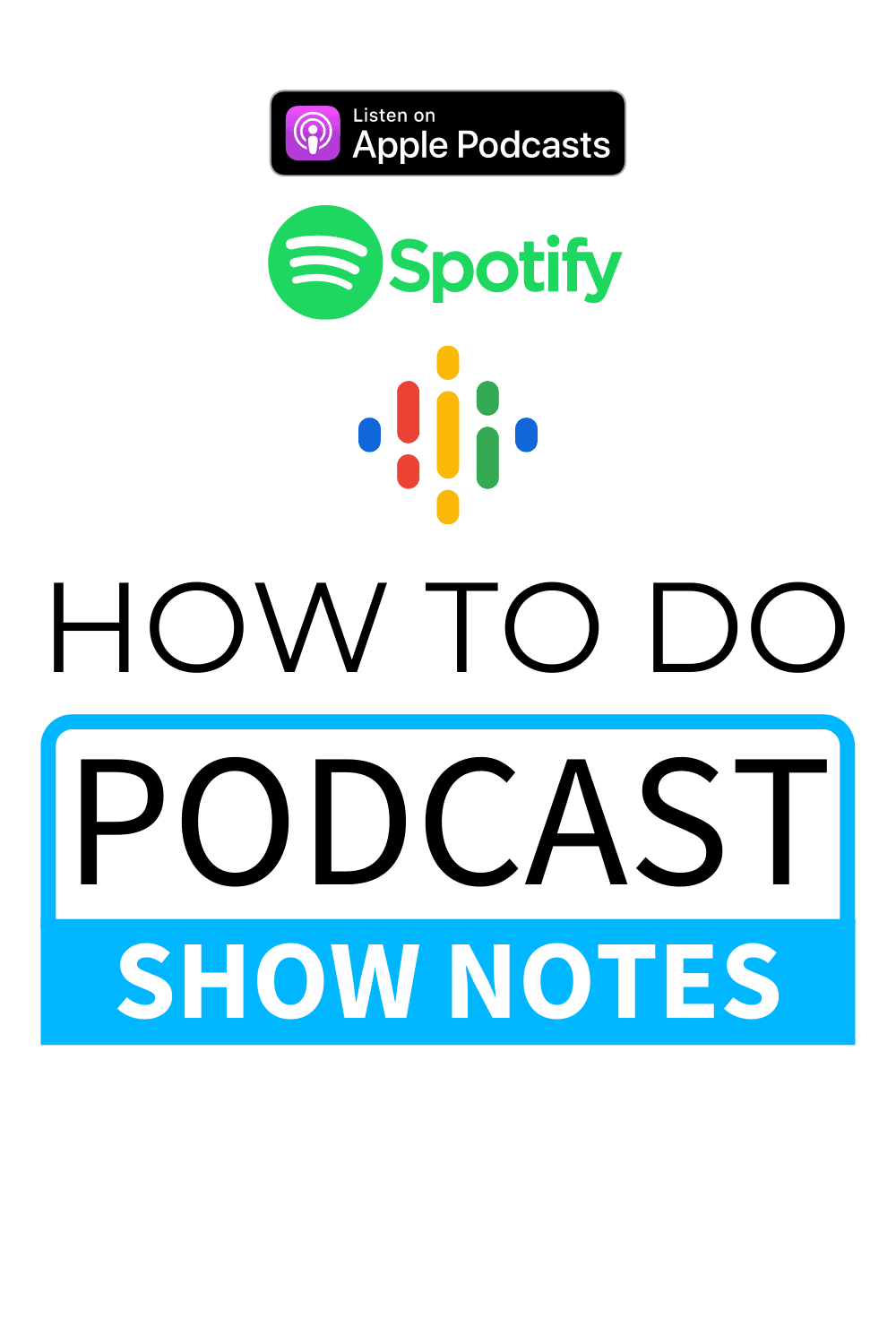 how to create podcast show notes