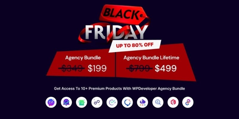 wp developer black friday 80 percent discount