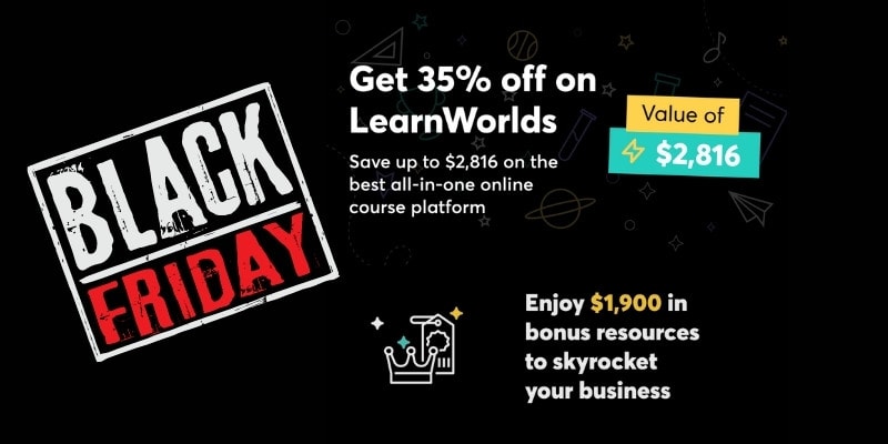 learnworlds course platform black friday discount