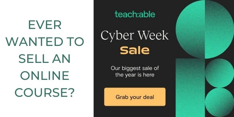 teachable black friday cyber week deal