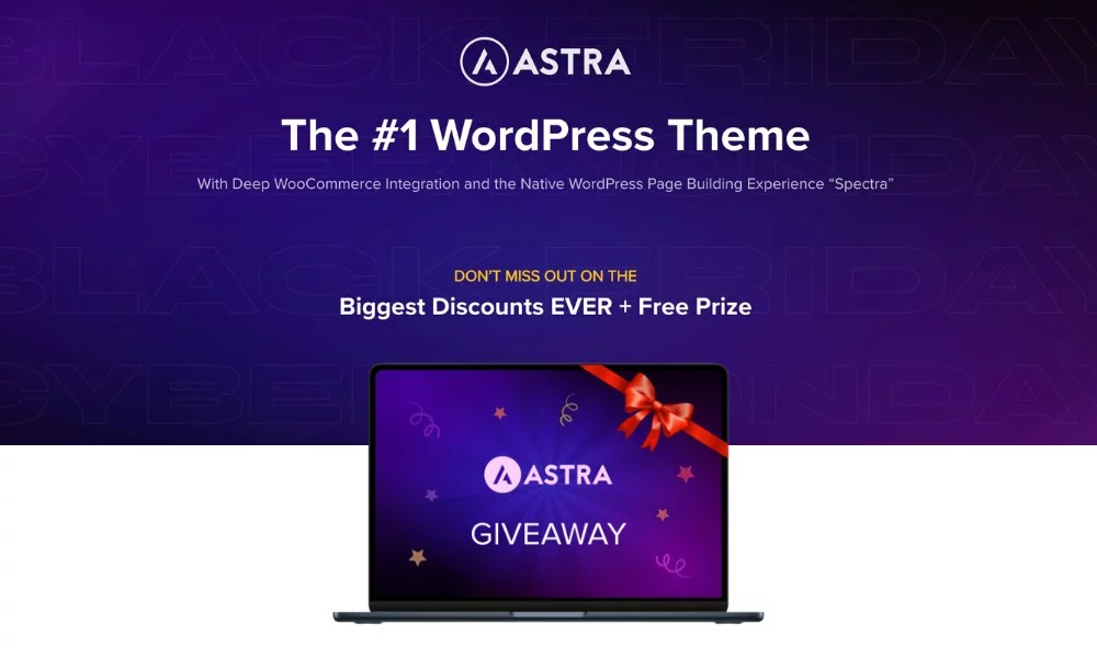 astra theme black friday giveaway