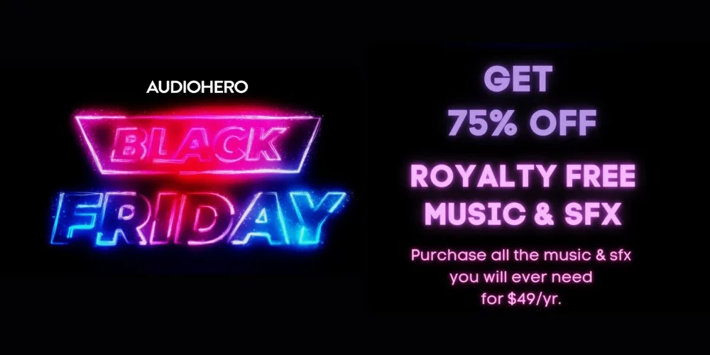 audiohero and black friday yearly discount