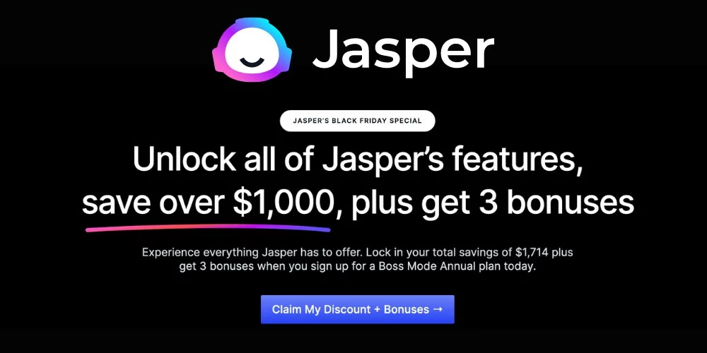 jasper black friday special offer