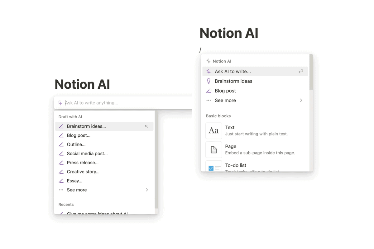 notion ai content writing tools