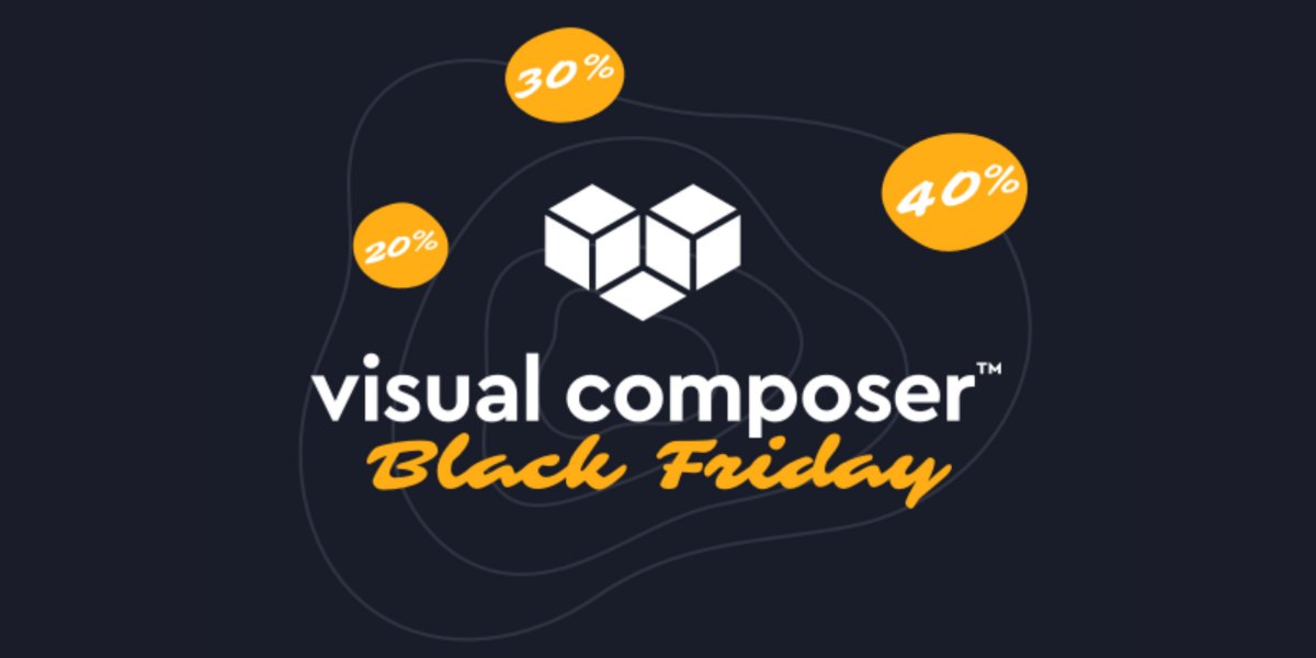 WordPress Visual Composer Black Friday Discount