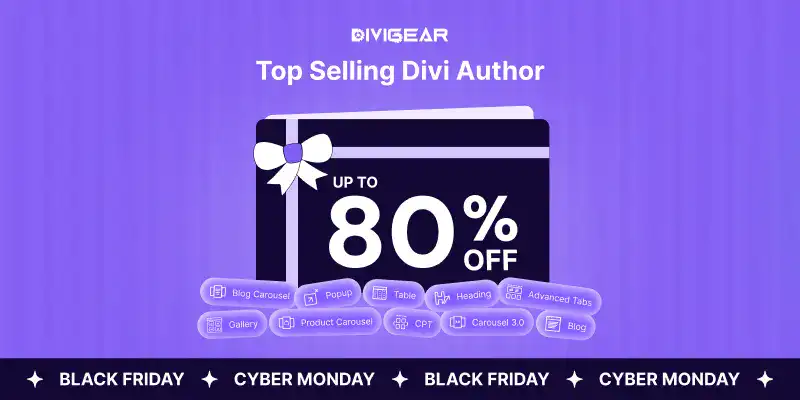 Divi author discount up to 80% on sales.