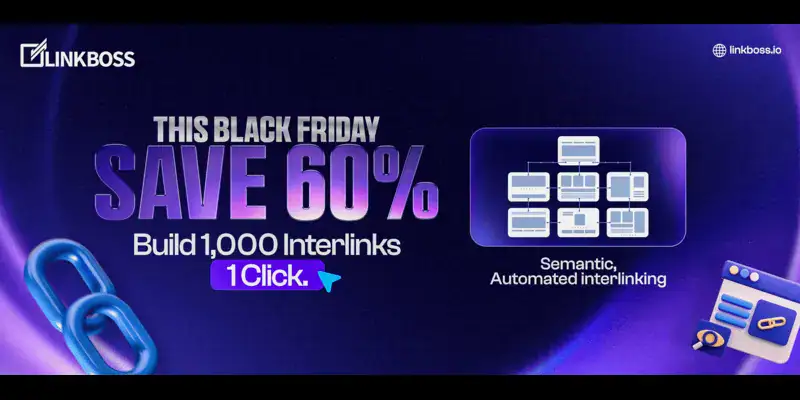 Black Friday: Save 60% on interlinking service.