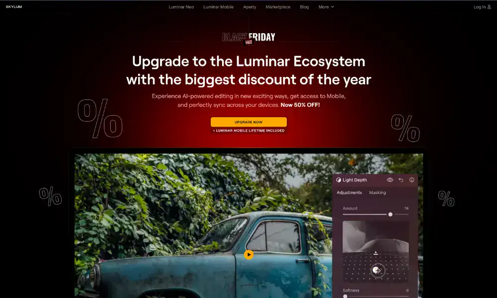 Luminar ecosystem upgrade with discount offer
